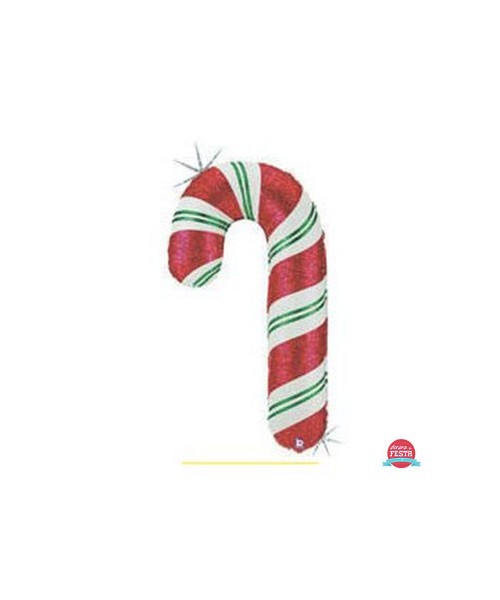 S/SHAPE CANDY CANE HOLOGRAPHIC