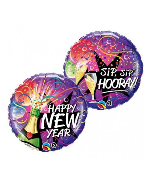 PALLONE MYLAR 18''NEW YEAR CM. 45