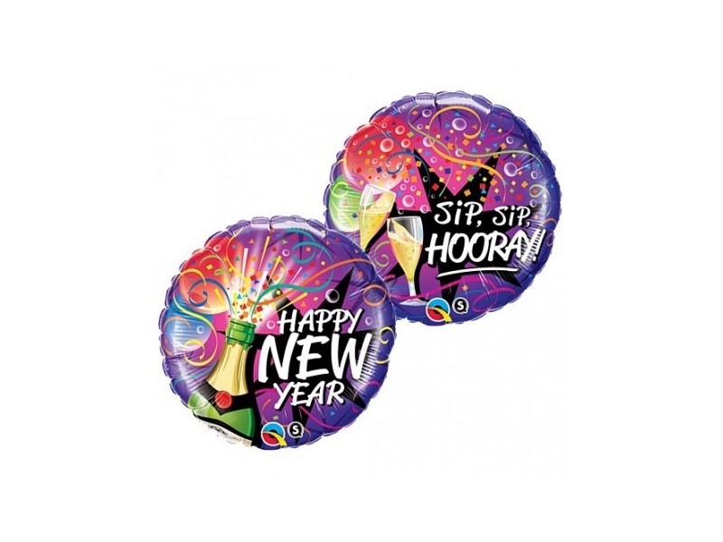 PALLONE MYLAR 18''NEW YEAR CM. 45