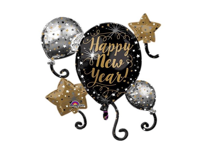 PALLONE MYLAR HAPPY NEW YEAR CM 73X76