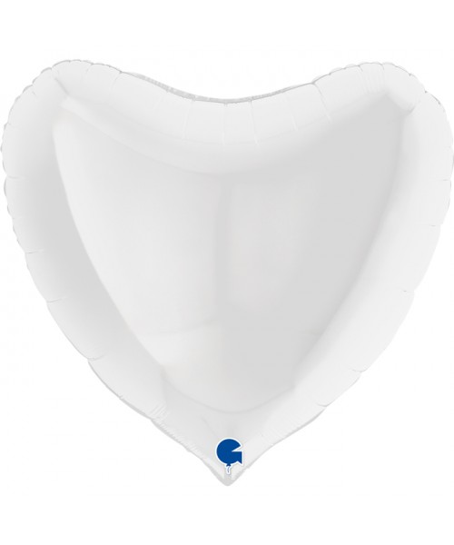 PALLONE DECO CUORE BIANCO 36"