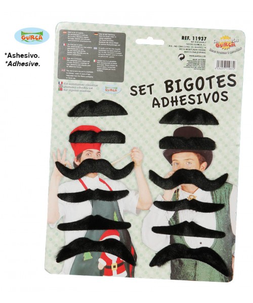 BUSTA 12 BAFFI ADESIVI ASSORTITI