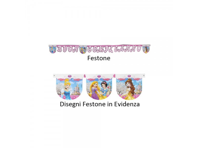 FESTONE BUON COMPLEANO PRINCESS 3,6 MT