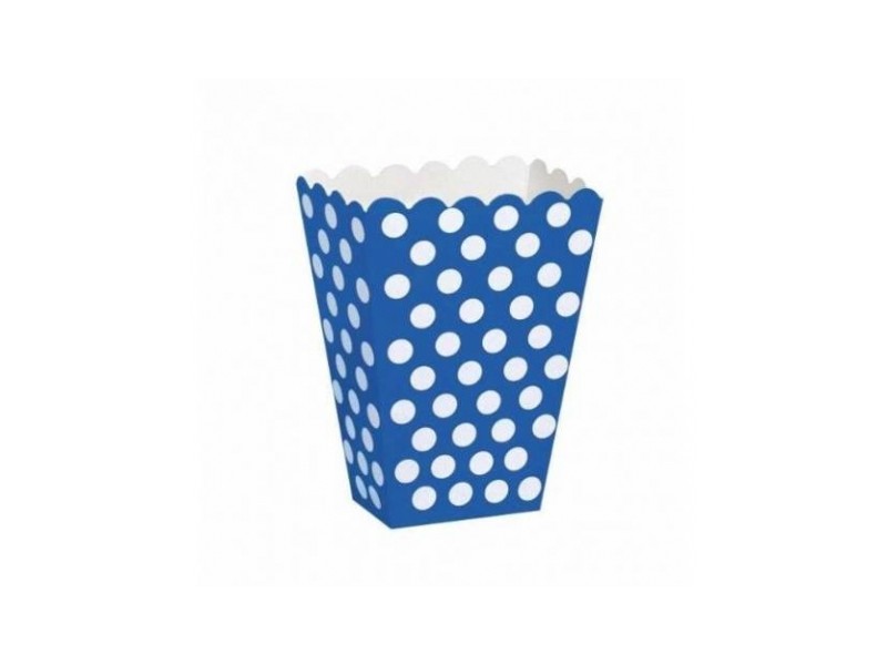 BOX POP CORN BLUETTE POIS PZ.8 CM.16X14