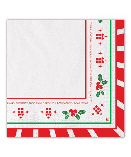 TOVAGLIOLO 20PZ CM33X33 NATALE 2017