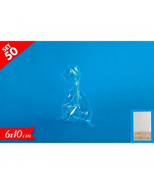 BUSTE NEUTRE CRYSTAL 6x10CM 50PZ