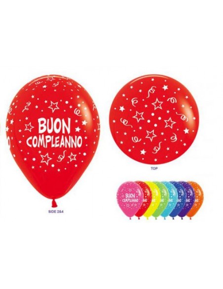 PALLONE LATTICE BUON COMPL. ASS. 12" 100PZ