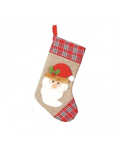 CALZA DECORATA BABBO NATALE 46CM