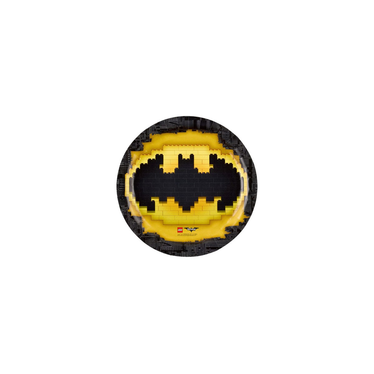Amscan 8 piatti grandi piani Lego Batman 23 cm Amscan compleanno festa tema 
