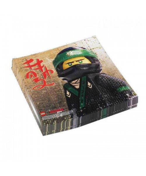 TOVAGLIOLO LEGO NINJAGO 33X33CM 20PZ