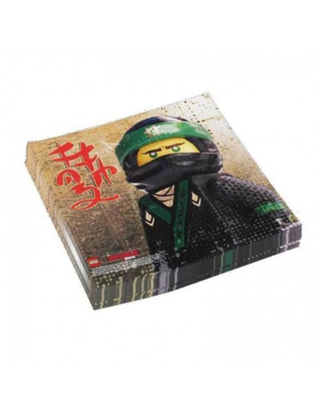 TOVAGLIOLO LEGO NINJAGO 33X33CM 20PZ