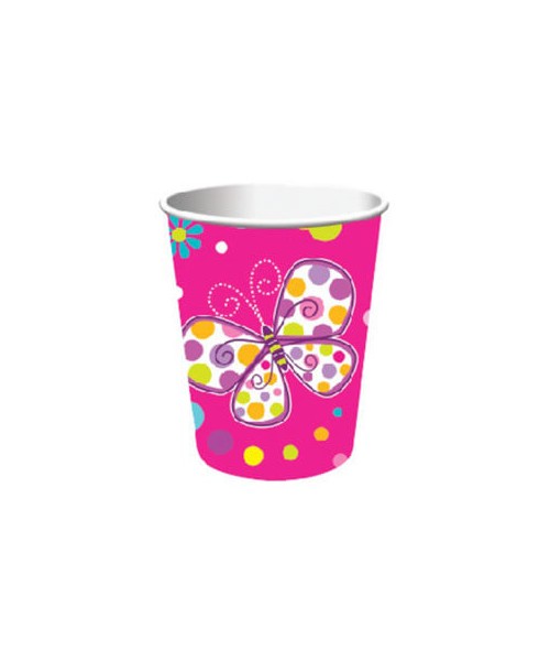 BICCHIERI PZ. 8 BUTTERFLY SPARKLE