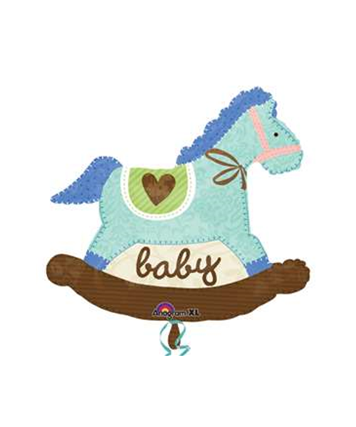 PALLONE MYLAR HORSE BABY 66X74