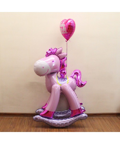 AIRWALKER CAVALLO A DONDOLO GIRL 58X127