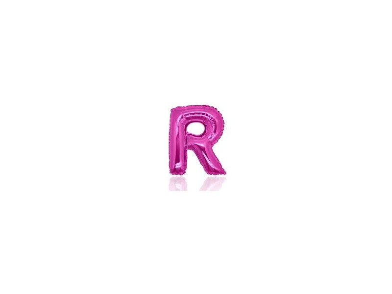 LETTERA MINI "R" FUXIA CM.18