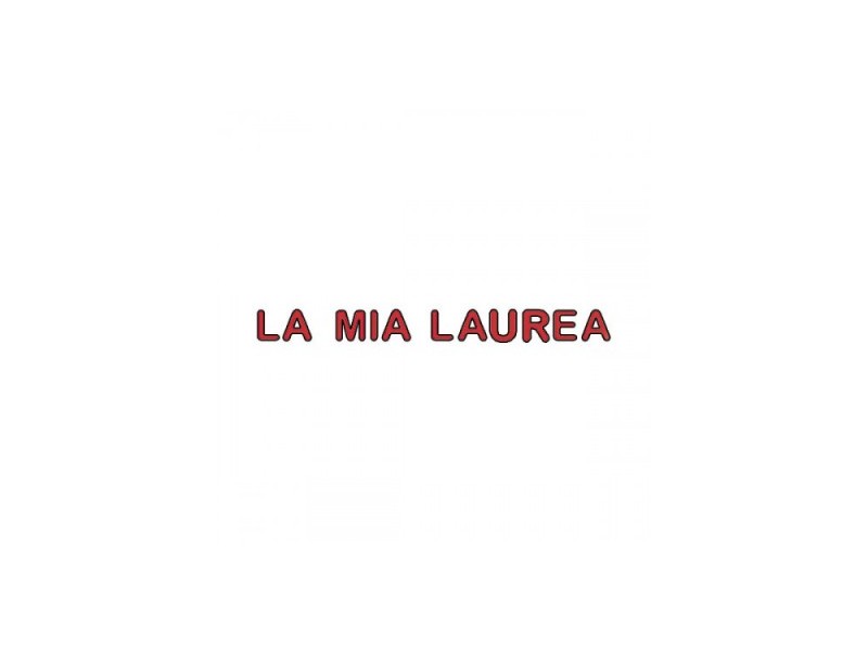 FESTONE "LA MIA LAUREA"