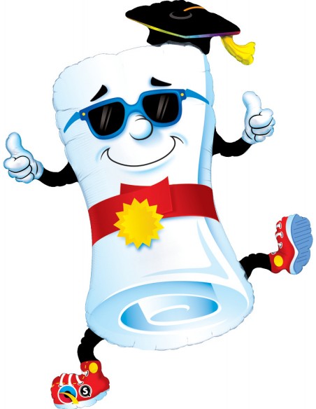 PALLONE MYLAR LAUREA MR. LAUREA PERGAMENA 94CM