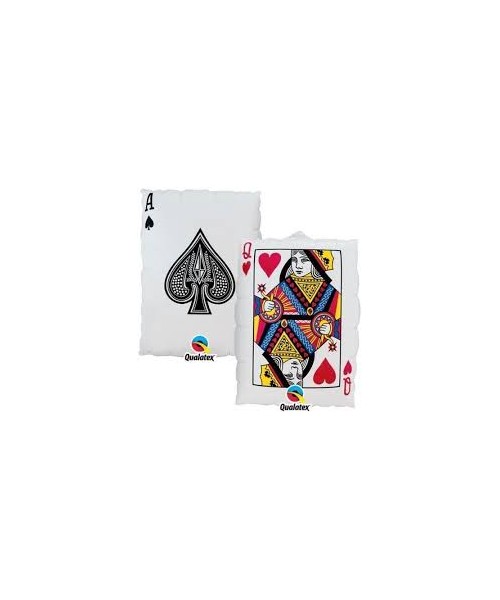 PALLONE MYLAR CARTA REGINA DI CUORI 76CM