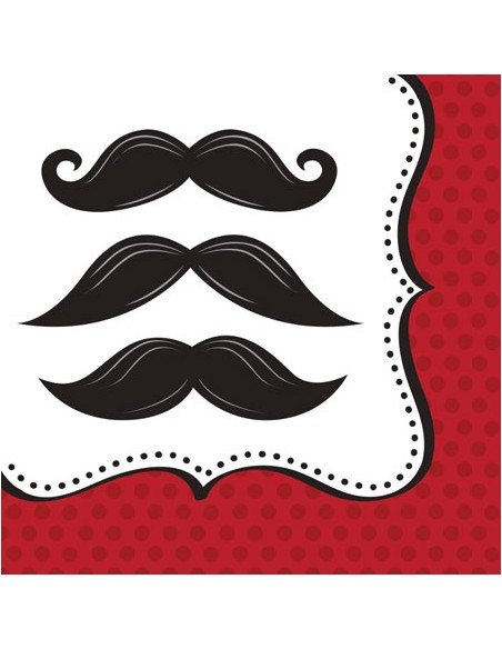 TOVAGLIOLO 33X33CM BAFFI MUSTACHE PZ.16