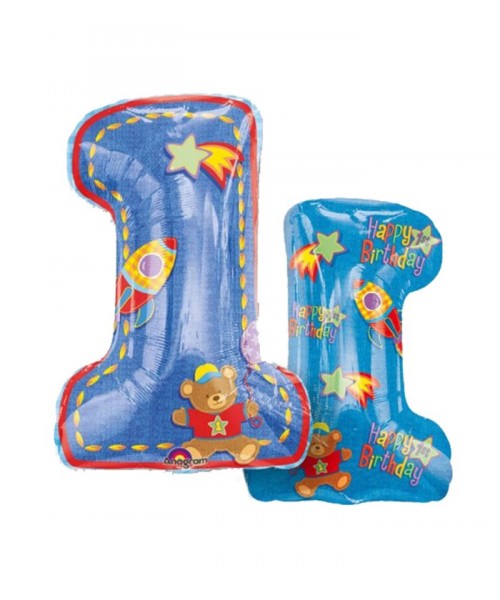 PALLONE MYLARN. 1 HAPPY BDAY BIMBO