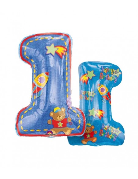 PALLONE MYLARN. 1 HAPPY BDAY BIMBO