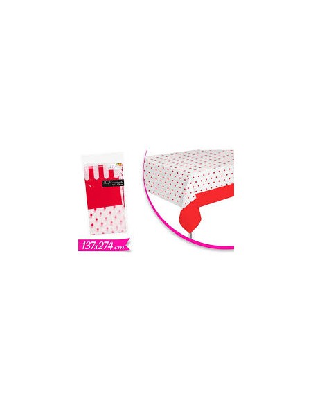 TOVAGLIA 137*275CM ROSSO POIS