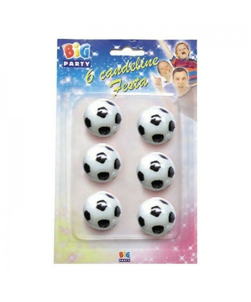6 CANDELINE PALLONE CALCIO CM.3 2