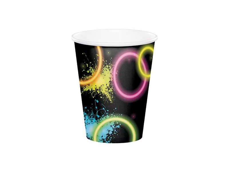 BICCHIERE GLOW PARTY FLUO 8PZ