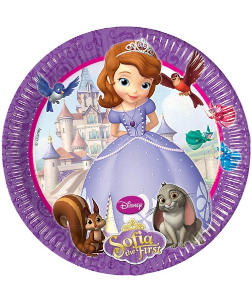 PIATTI 20CM SOFIA LA PRINCIPESSA 8PZ