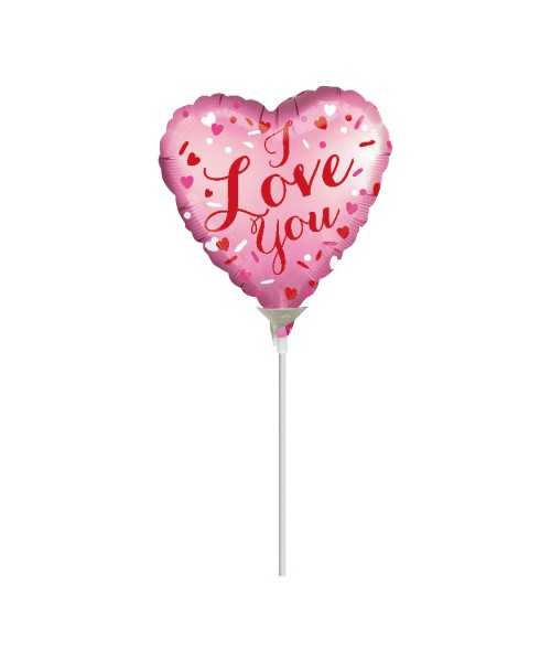 PALLONE 9" 23CM SATIN LOVE YOU BALLOON 2