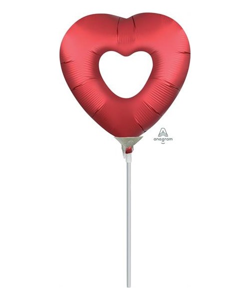 PALLONE MYLAR CUORE RED 9" 23CM VUOTO