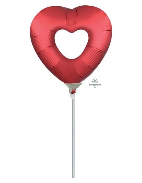 PALLONE MYLAR CUORE RED 9" 23CM VUOTO
