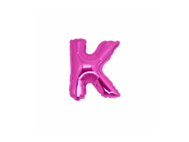 LETTERA MINI "K" FUXIA CM.18