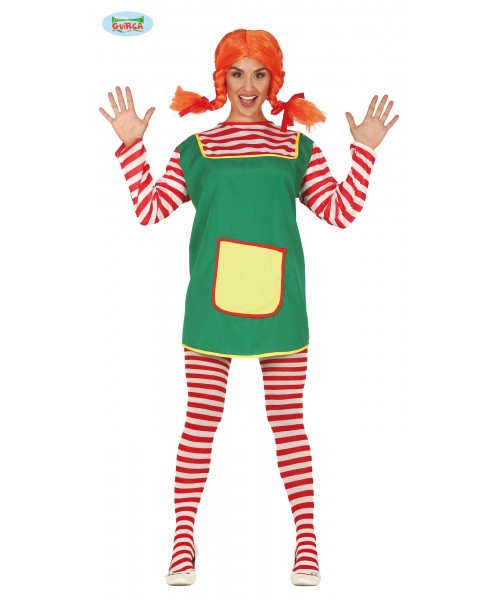 COSTUME PIPPI CALZALUNGHE TG. L 42-44