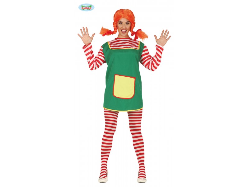 COSTUME PIPPI CALZALUNGHE TG. L 42-44