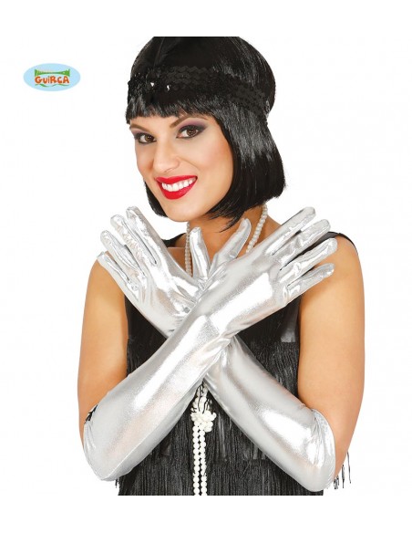 GUANTI ARGENTO LUCIDO 44 CMS.