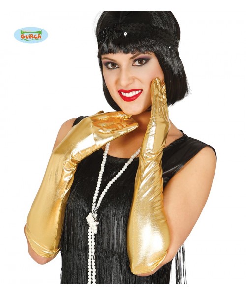 GUANTI ORO LUCIDO 44 CMS.