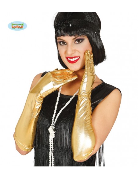 GUANTI ORO LUCIDO 44 CMS.