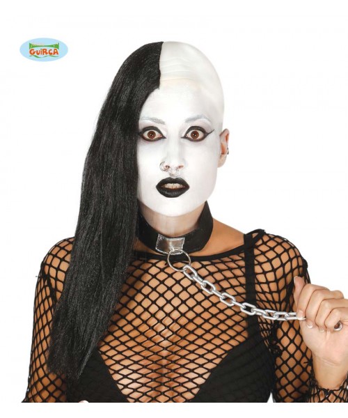 PARRUCCA META' NERA PUNK