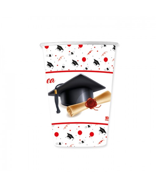 BICCHIERE LA MIA LAUREA 200CC 10PZ 2