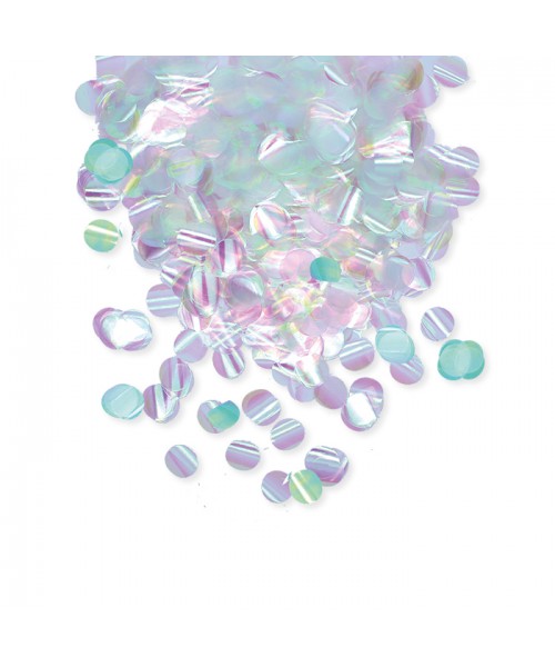 CORIANDOLI IN FOIL TONDI DIAM.2CM IRIDESCENTI GR.50