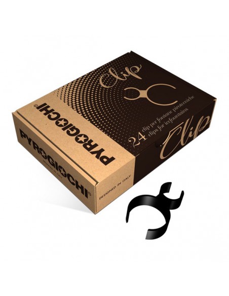 24 CLIP FONTANA PER BOTTIGLIA