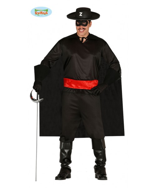 COSTUME ZORRO GIUSTIZIERE TG. M 48-50
