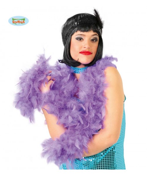 BOA CON PIUME VIOLA1,80 Mt (40 GRAMMI)