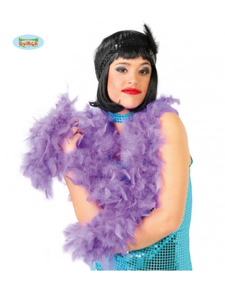 BOA CON PIUME VIOLA1,80 Mt (40 GRAMMI)