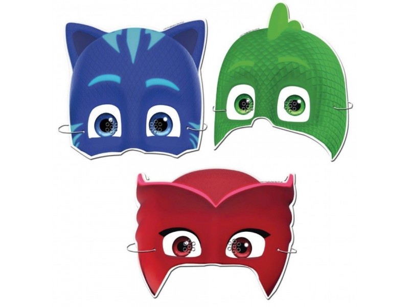 MASCHERA CARTONCINO PJ MASK CONF. 6PZ