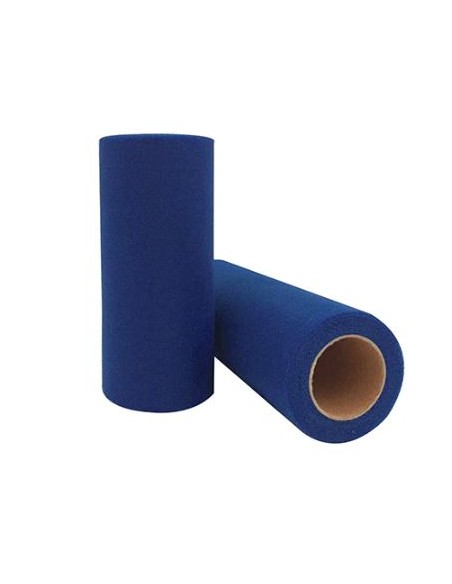BOBINA TULLE CM 25X100MT BLU SCURO