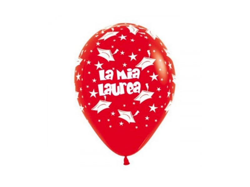 PALLONE LATTICE 5" LA MIA LAUREA 100PZ