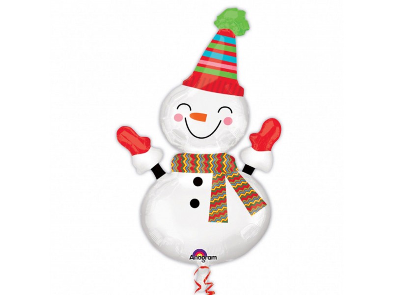 PALLONE MYLAR OMINO DI NEVE CM 60X91