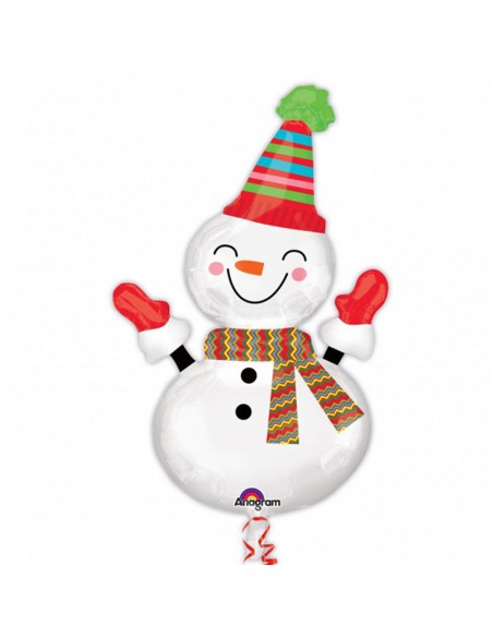 PALLONE MYLAR OMINO DI NEVE CM 60X91